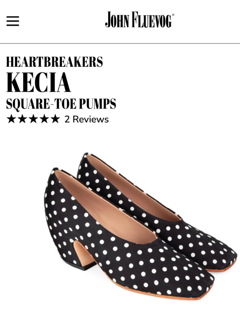 John Fluevog HeartBreakers Kecia Square-toe pumps